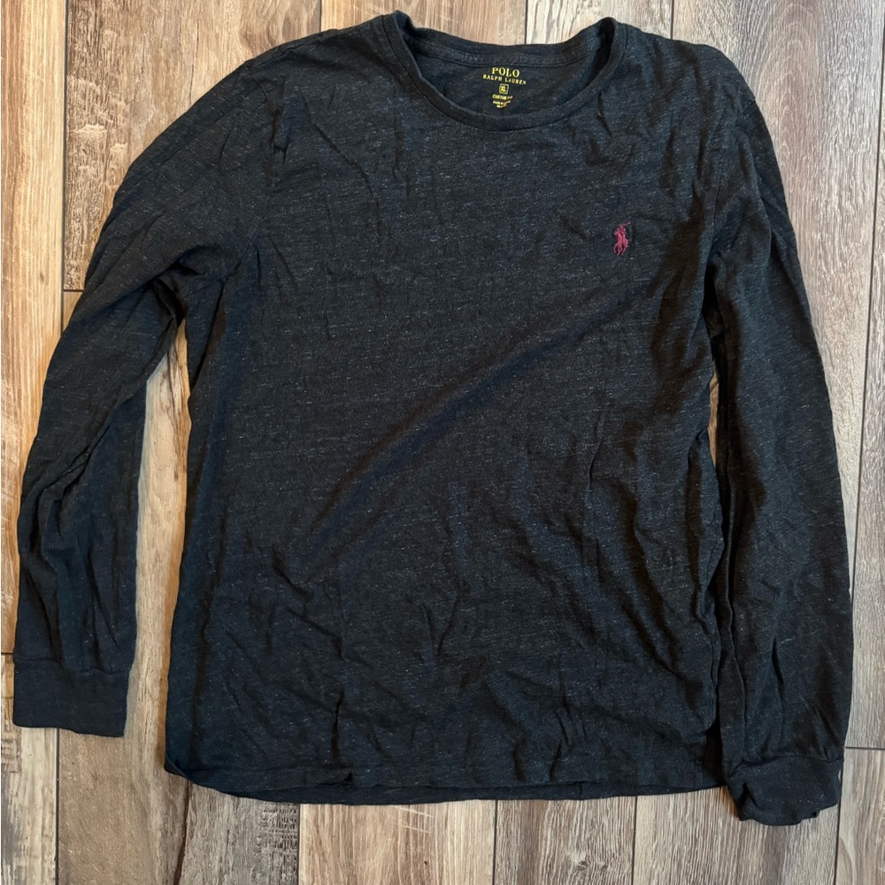 Polo by Ralph Lauren Men's Dark Gray Long Sleeve Tee